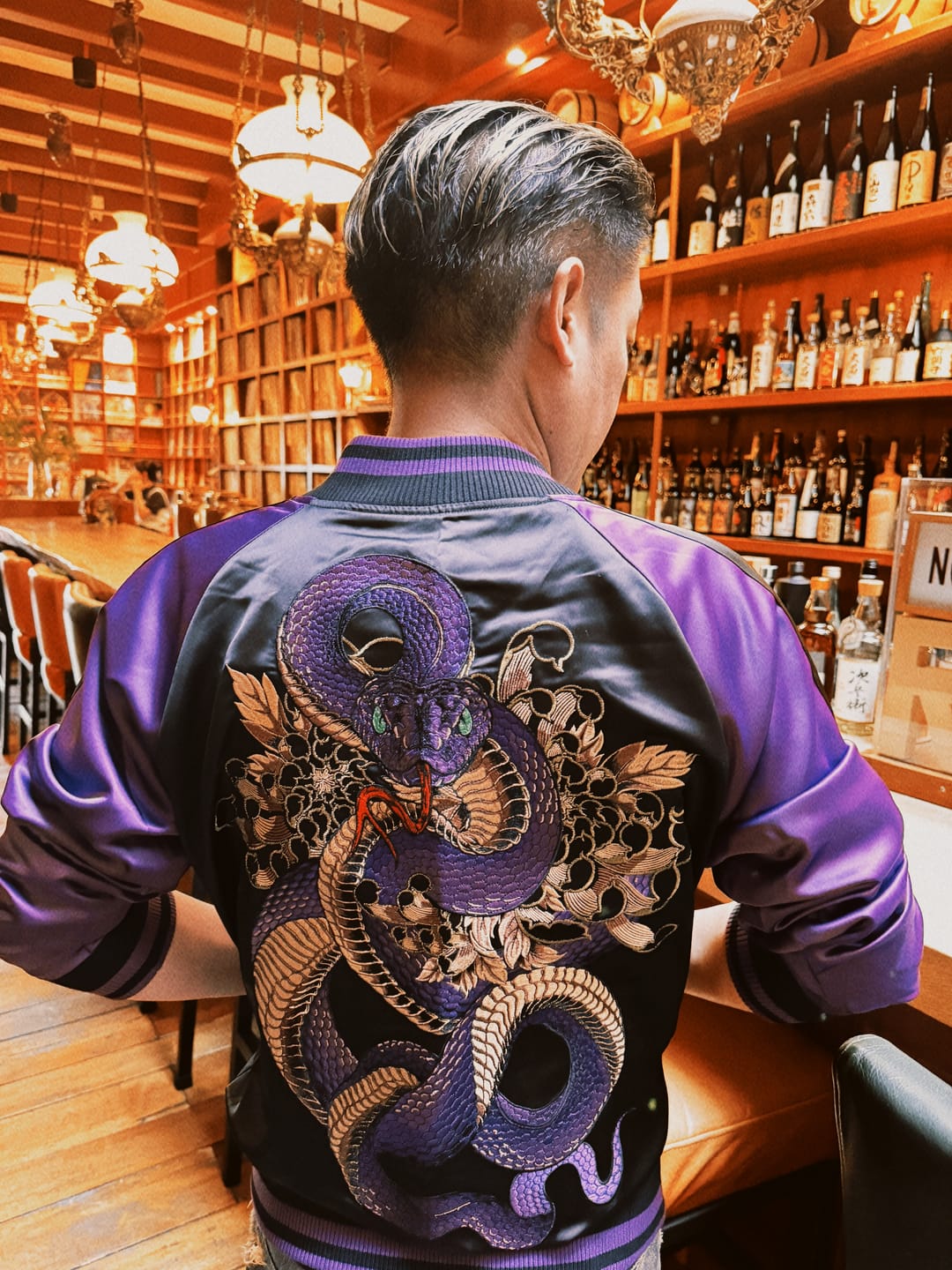 Customer photo review of Violet Viper Sukajan Jacket