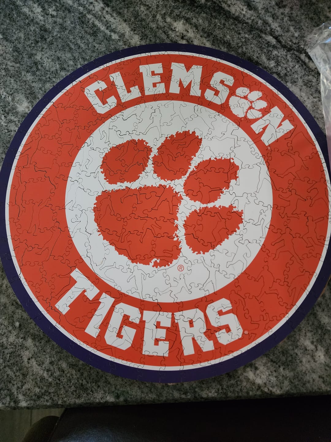 Customer photo review of Clemson University - Wooden Puzzle