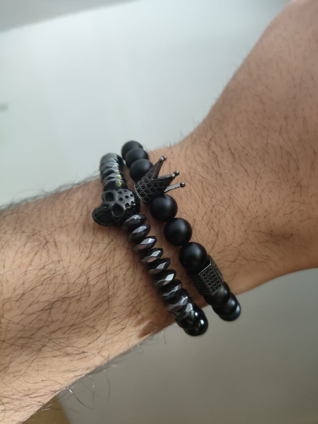 Customer photo review of Pack de Pulseras Black Skull King Private Collection