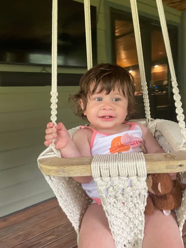 Customer photo review of Macrame Swing