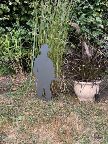 Customer photo review of Gartenstecker Feuerwehrmann