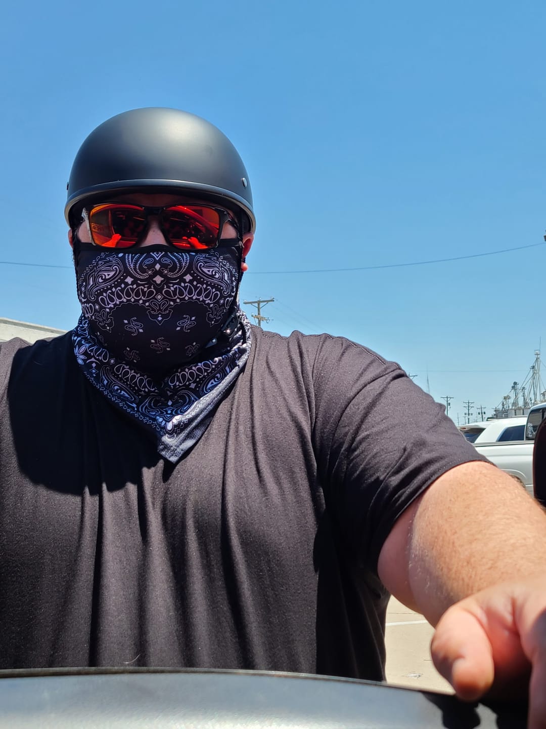 Customer photo review of Breathable UV-Block Neck Gaiter Bandana