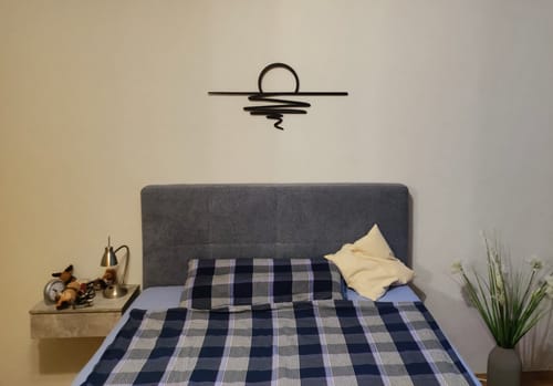 Customer photo review of Décoration murale en métal - Coucher du soleil