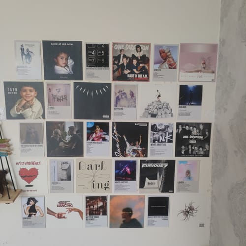 Customer photo review of PLAYLIST - ALBUM COVER PRINTS - CUSTOM WALL COLLAGE POSTERS
