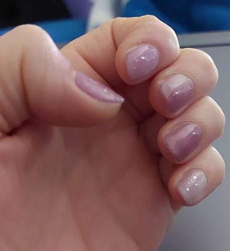 Customer photo review of Sugar Plums | Super Jellies DIY Hard Semi Cured Gel Nail Wraps