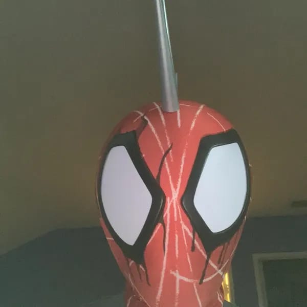 Customer photo review of Spider-Man: Across the Spider-Verse Spider-Punk Mask