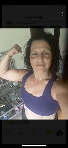 Customer photo review of Vivid Square Neck Sports Bra