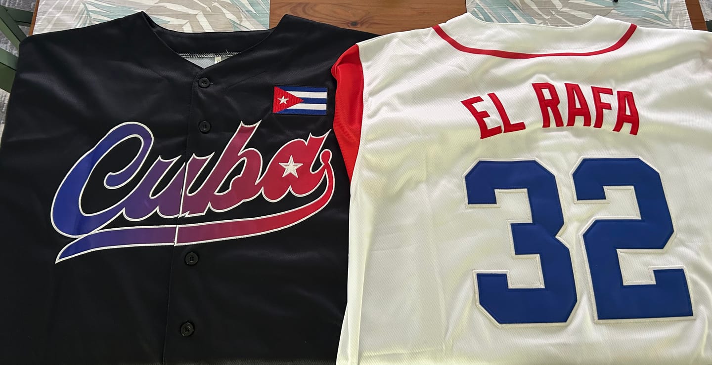 Customer photo review of Cuba Heritage Custom Baseball Jersey
