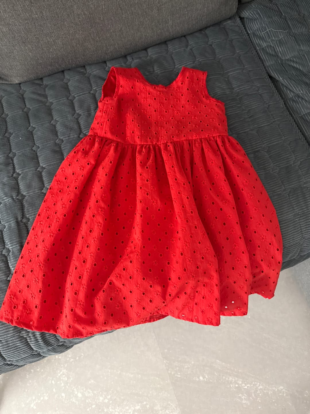 Customer photo review of Luxurious Cotton Broderie Anglaise - 60" Wide - Variations Available