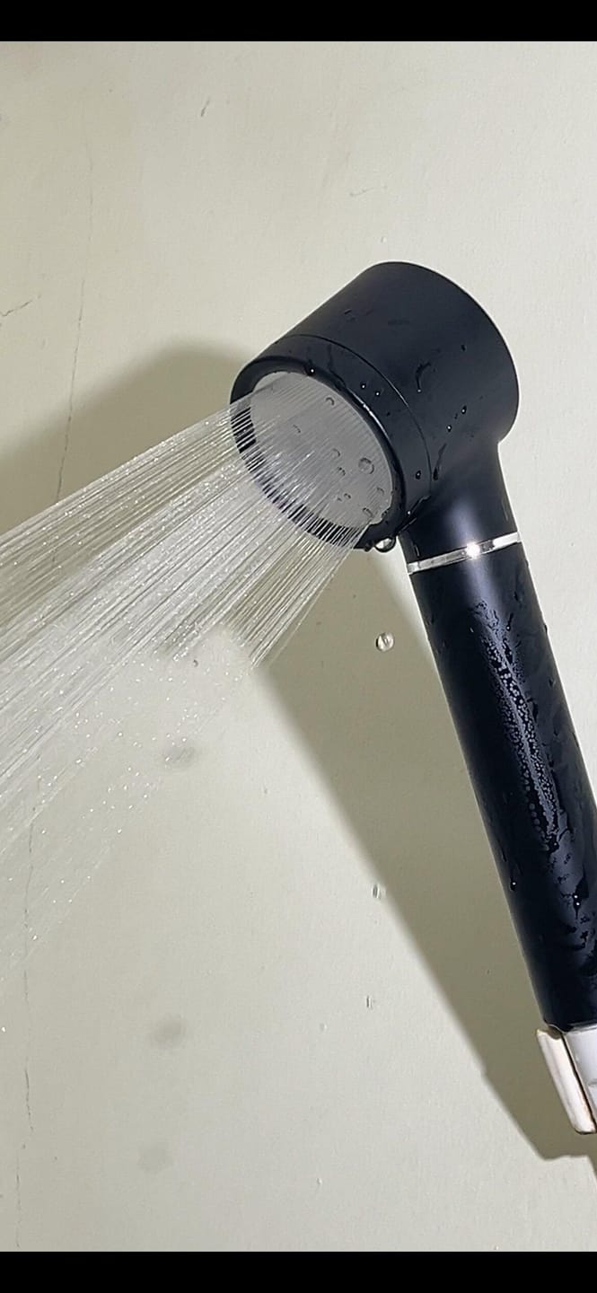 Customer photo review of Filtered Showerhead - Brushed Chrome