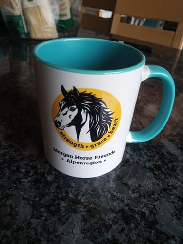 Customer photo review of TassenExpress - Becher Keramik Tasse mit Logo bedruckt 325ml Firmenlogo