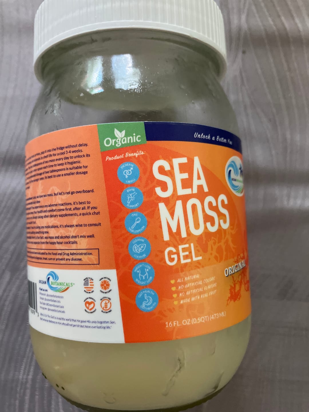 Customer photo review of Wildcrafted Sea Moss Gel
