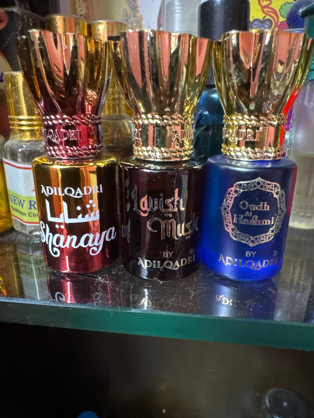Customer photo review of 3 Pcs Attar Set Shanaya, Lavish Musk And Oudh Al Hashmi 5.5 Ml Each