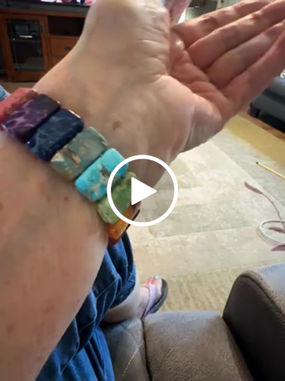 Customer video review of Chakra Harmony Stretch Apple Watch Strap