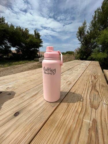 Customer photo review of Fluffing Fabulous Water Bottle
