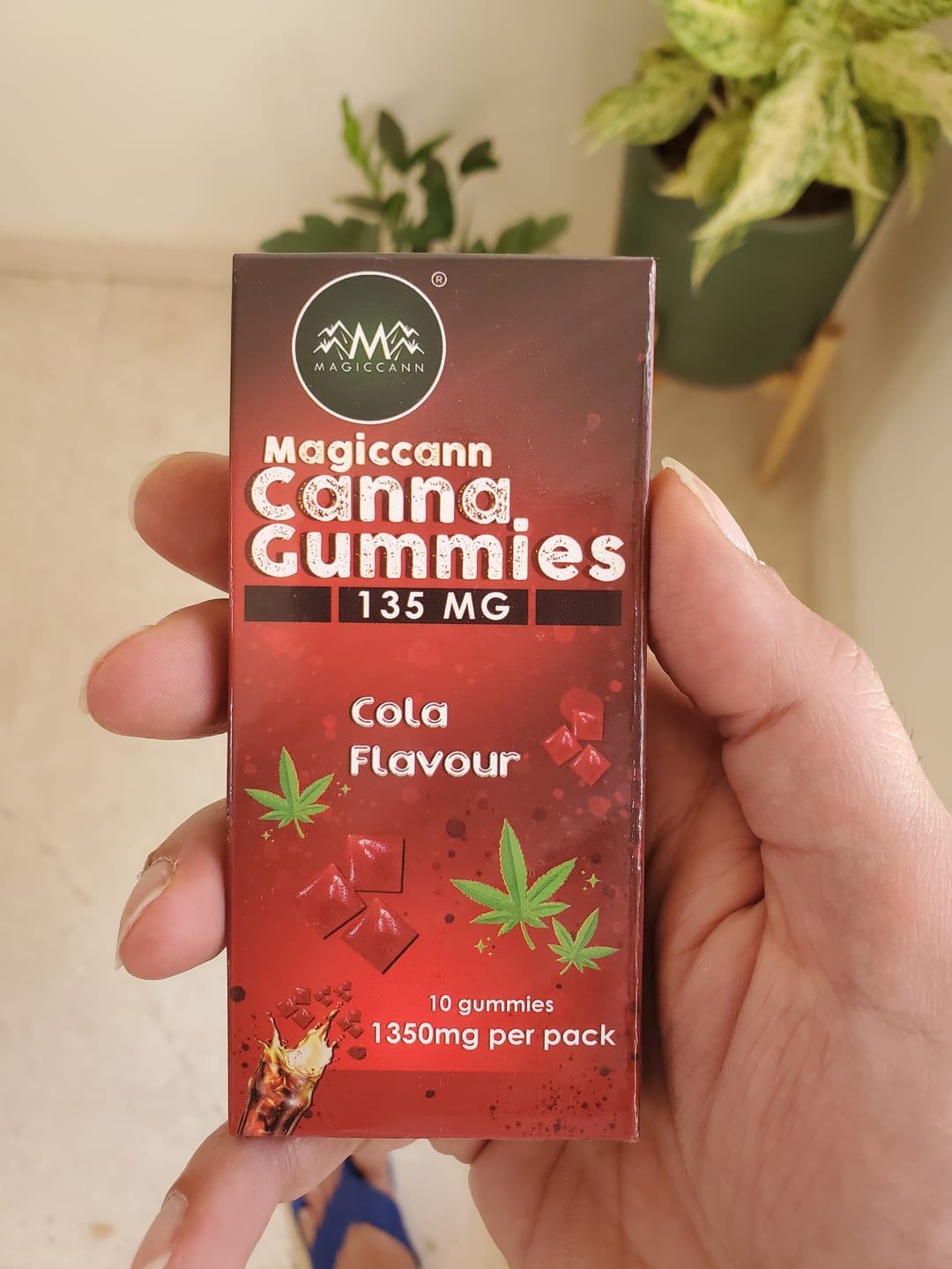 Customer photo review of Magiccann Canna Gummies - Cannabis infused gummies 135MG Extra Strong -Cola Flavor