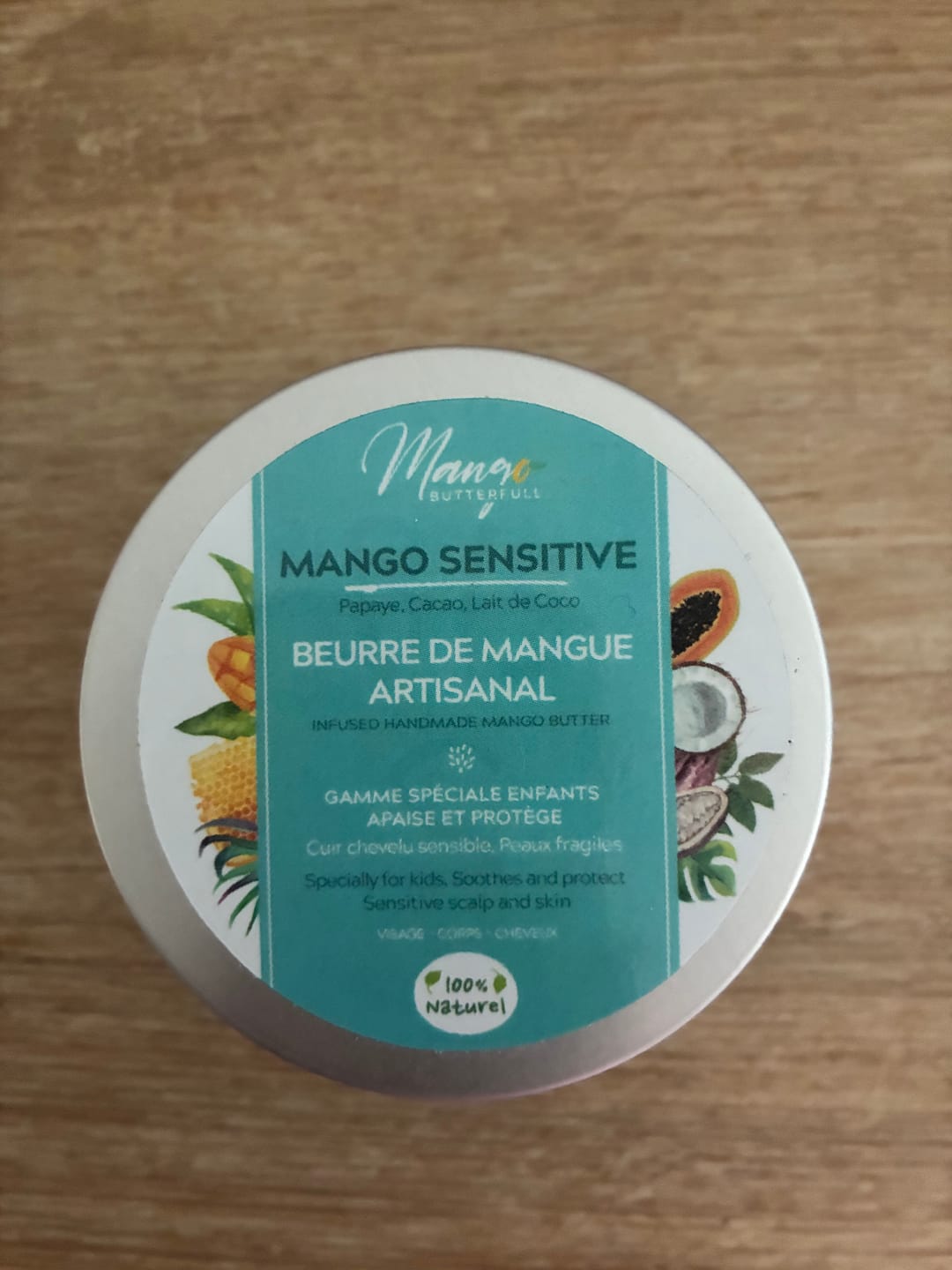 Customer photo review of Beurre de mangue artisanal SENSITIVE