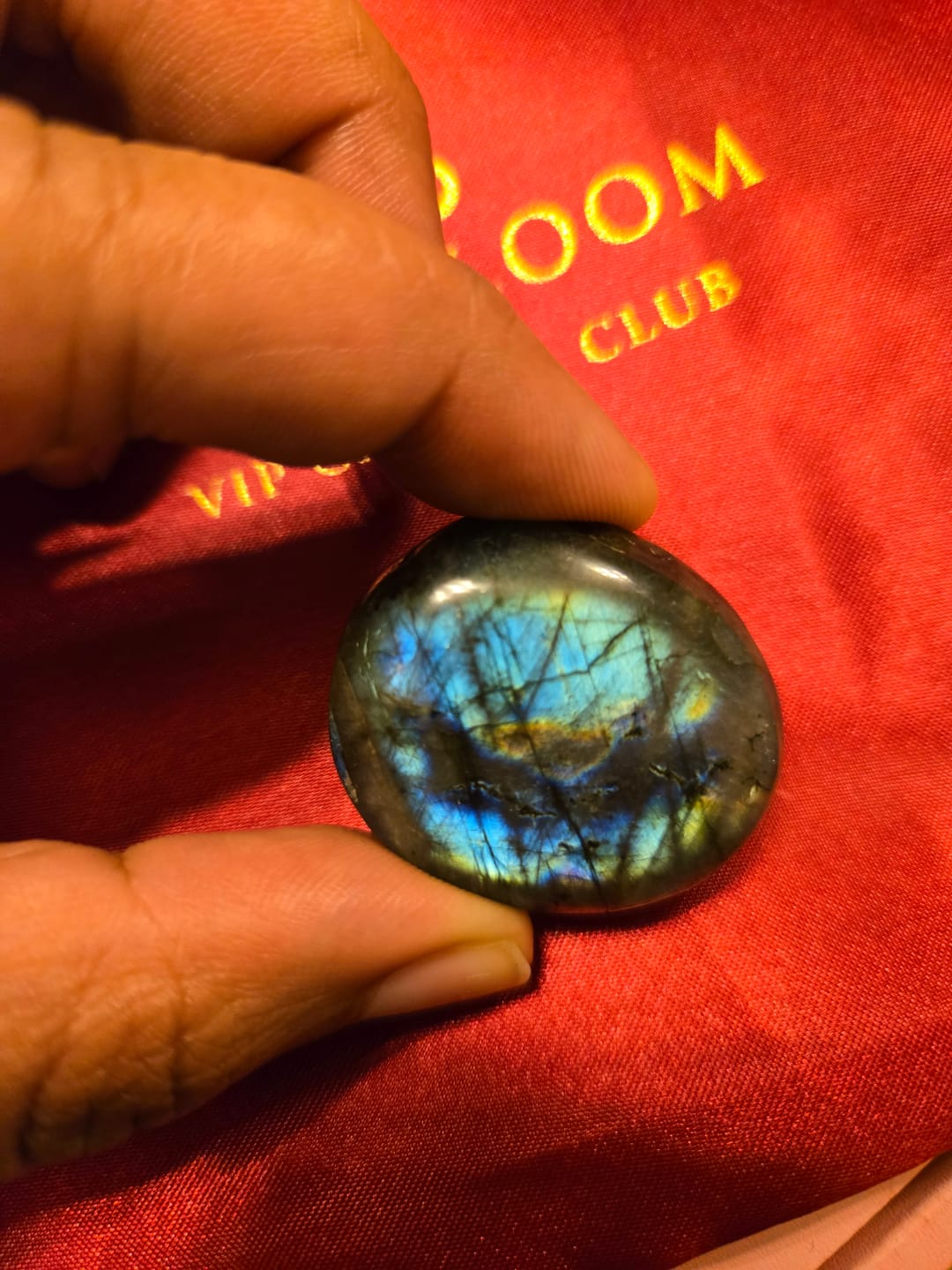Customer photo review of Labradorite Pocket Stone