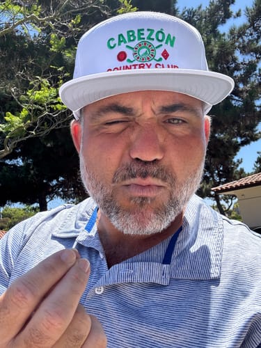 Customer photo review of Big Flat Bill Structured Watersport Hat