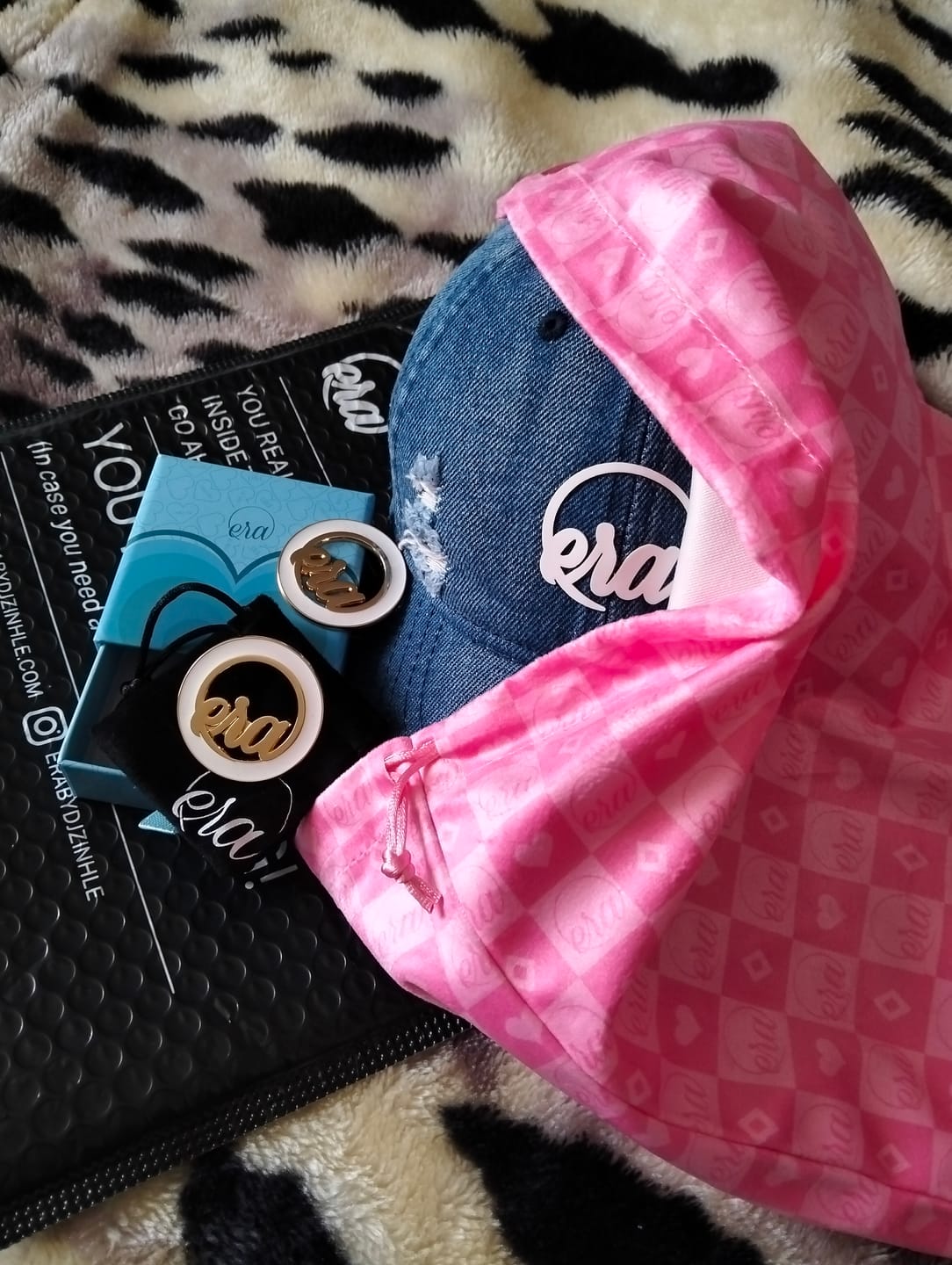 Customer photo review of Era Distressed Denim Cap