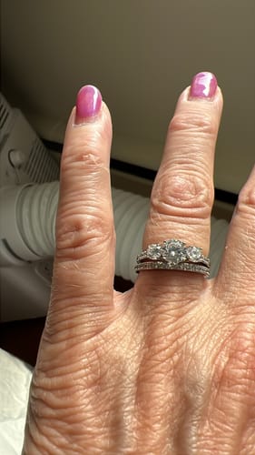 Customer photo review of Round Trinity Ring