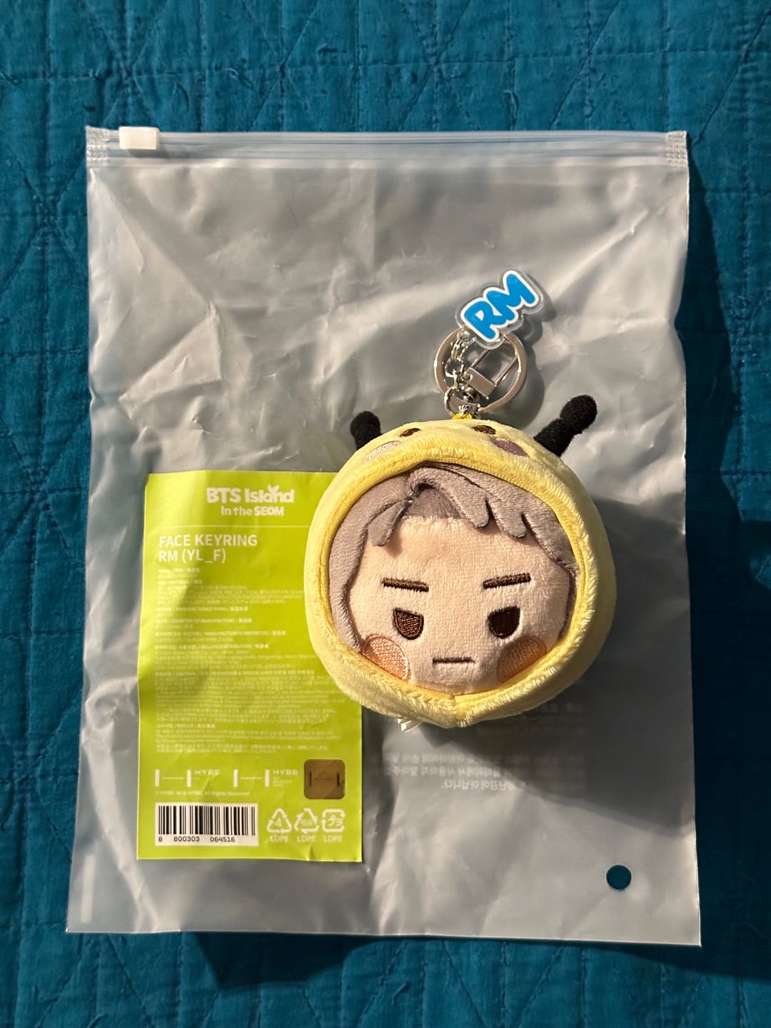 Customer photo review of BTS - 2025 BTS FESTA OFFICIAL MD BTS ISLAND: IN THE SEOM FACE KEYRING