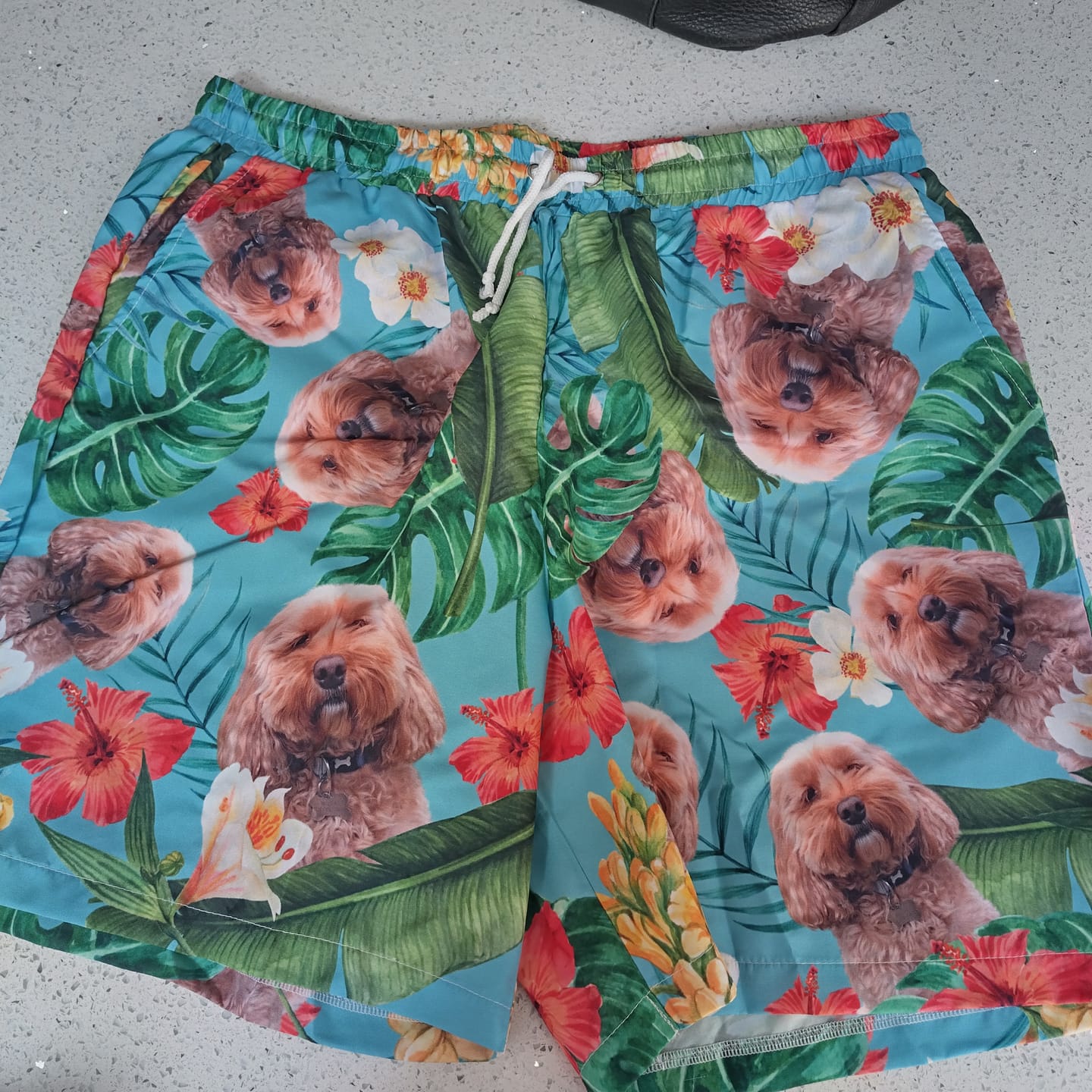 Customer photo review of Your photo - Personalised Swim Shorts