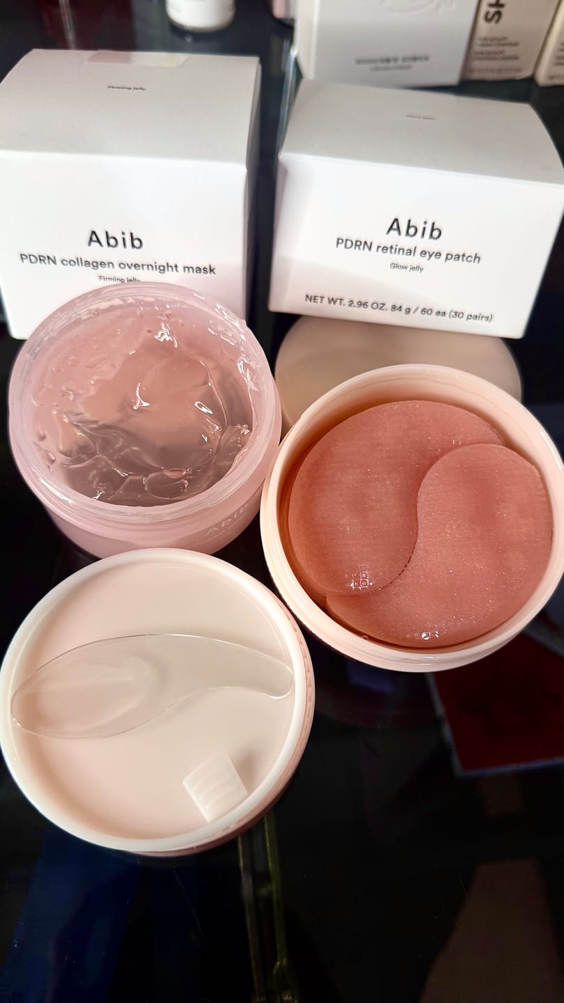 Customer photo review of PDRN retinal eye patch Glow jelly