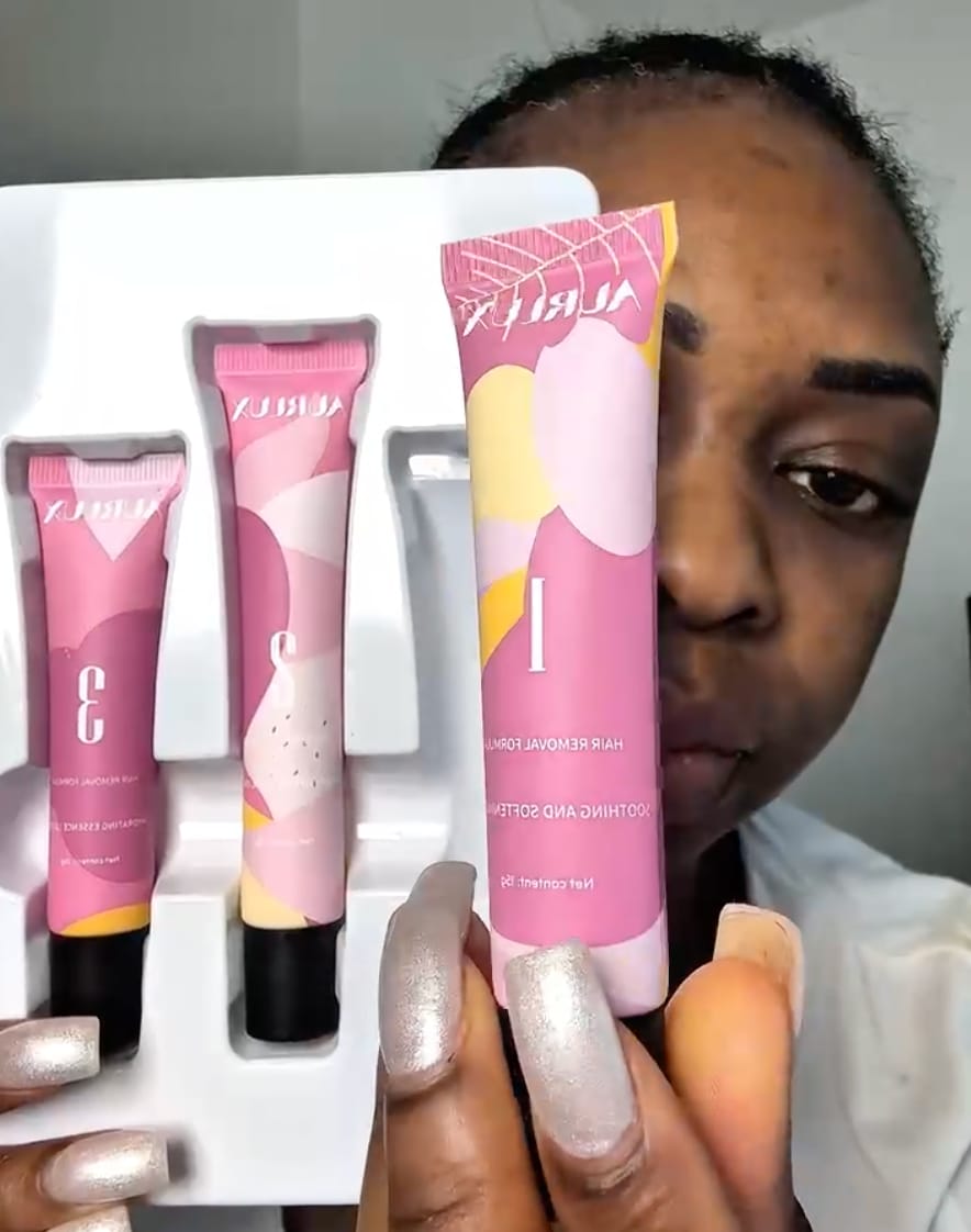 Customer photo review of Hair Removal Trilogy Kit