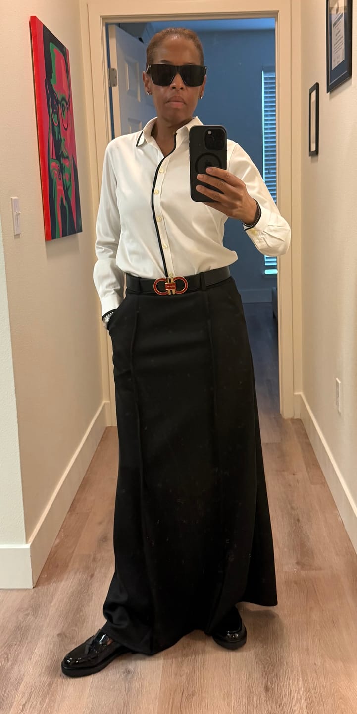 Customer photo review of H-type skirt