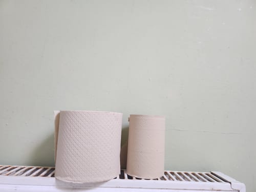 Customer photo review of Unbleached Bamboo Toilet Paper