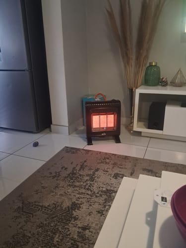 Customer photo review of ALVA Infrared Radiant 3 Panel Indoor Gas Mini Heater