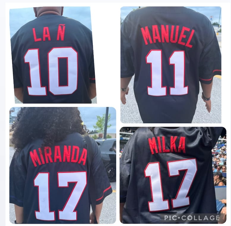 Customer photo review of Dominican Republic Heritage Custom Baseball Jersey