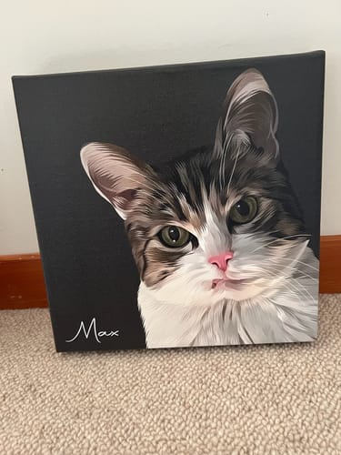 Customer photo review of Pet Art Canvas Wrap