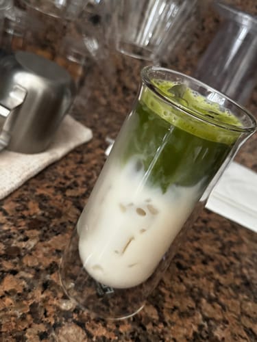 Customer photo review of FLUR Iced Coffee Glasses