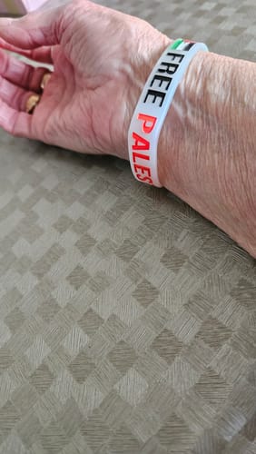 Customer photo review of Free Palestine Bracelet