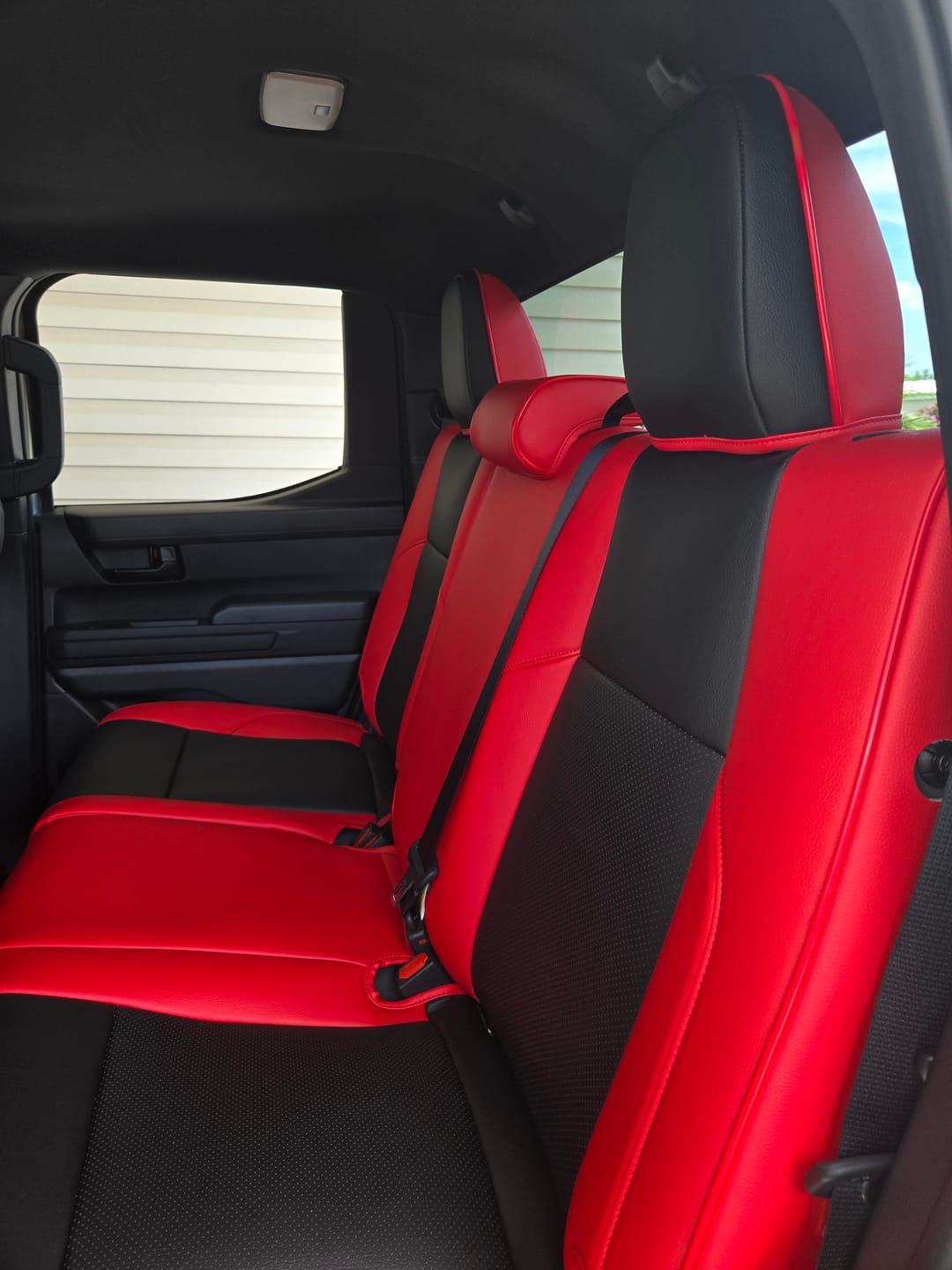 Customer photo review of 2024+ Toyota Tacoma Custom Leather Seat Covers