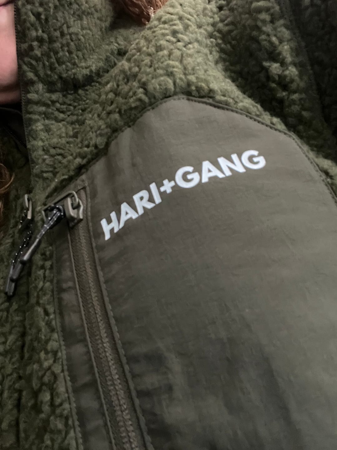 Customer photo review of Limited Edition Forest Green Sherpa Fleece Jacket