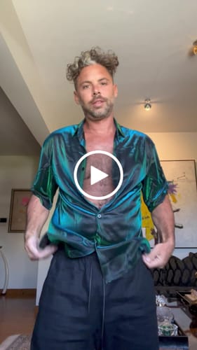 Customer video review of Sequin Color Changing Luminous Shirt