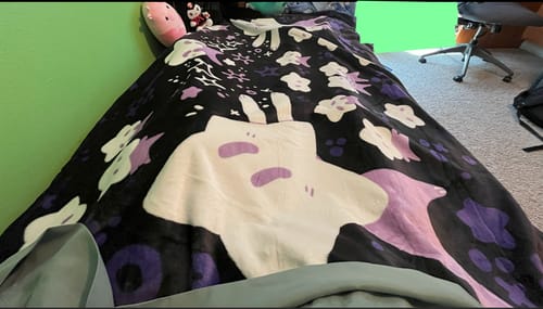 Customer photo review of Star Baby Throw Blanket