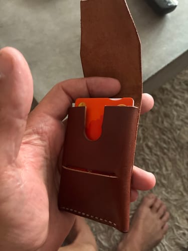 Customer photo review of Slimmad plånbok i äkta läder