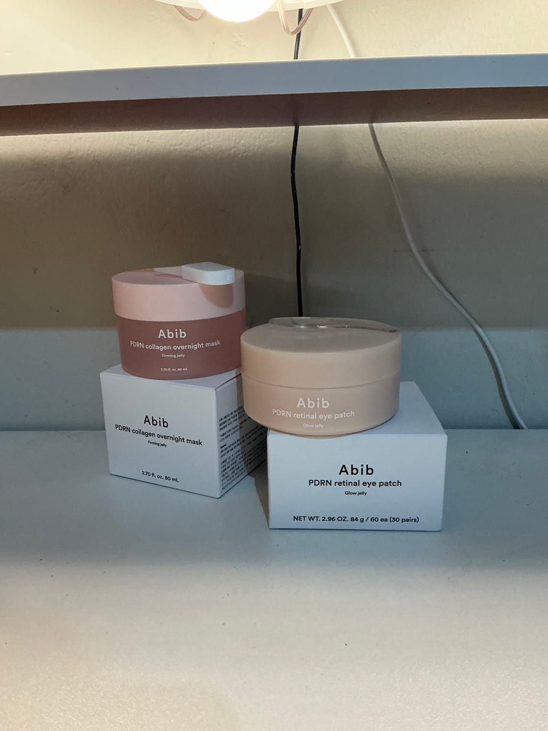 Customer photo review of PDRN retinal eye patch Glow jelly