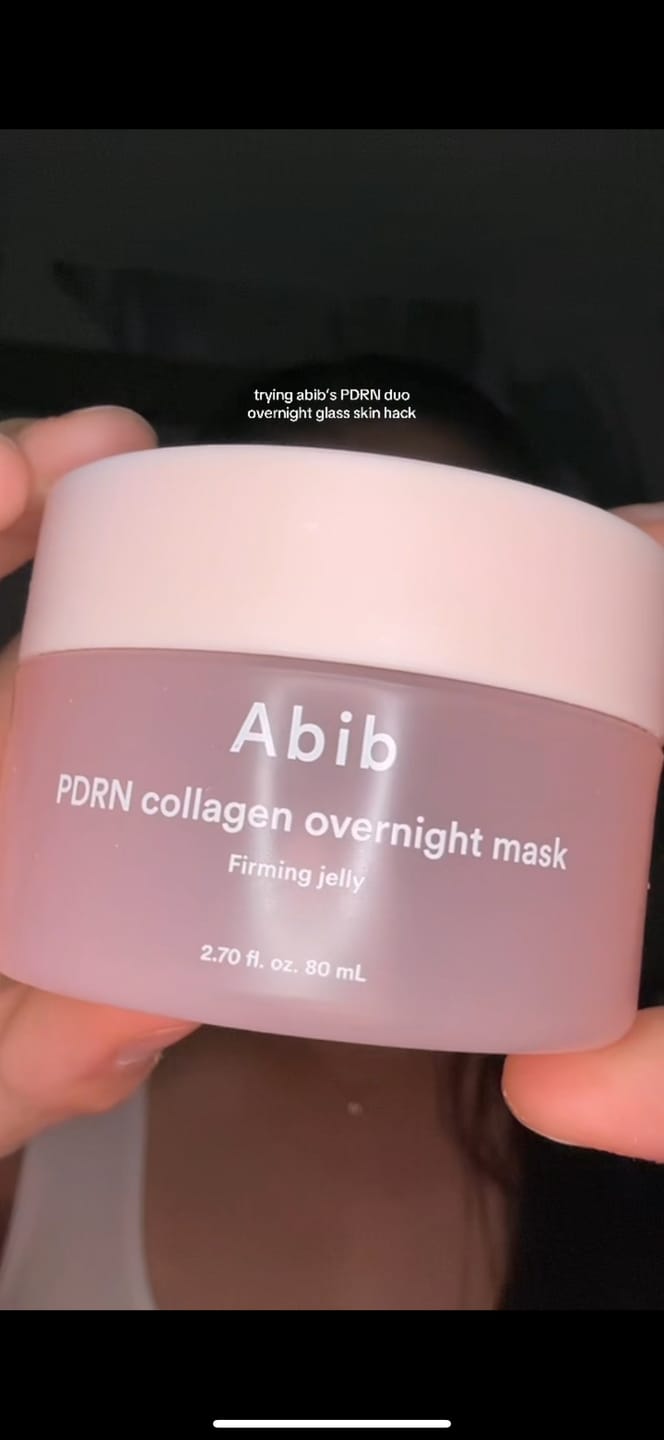 Customer photo review of PDRN collagen overnight mask Firming jelly