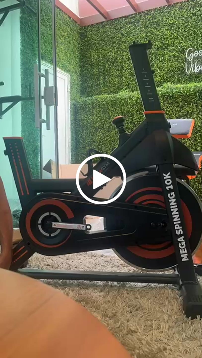 Customer video review of Bicicleta Ergométrica Bike Mega Spinning 10K