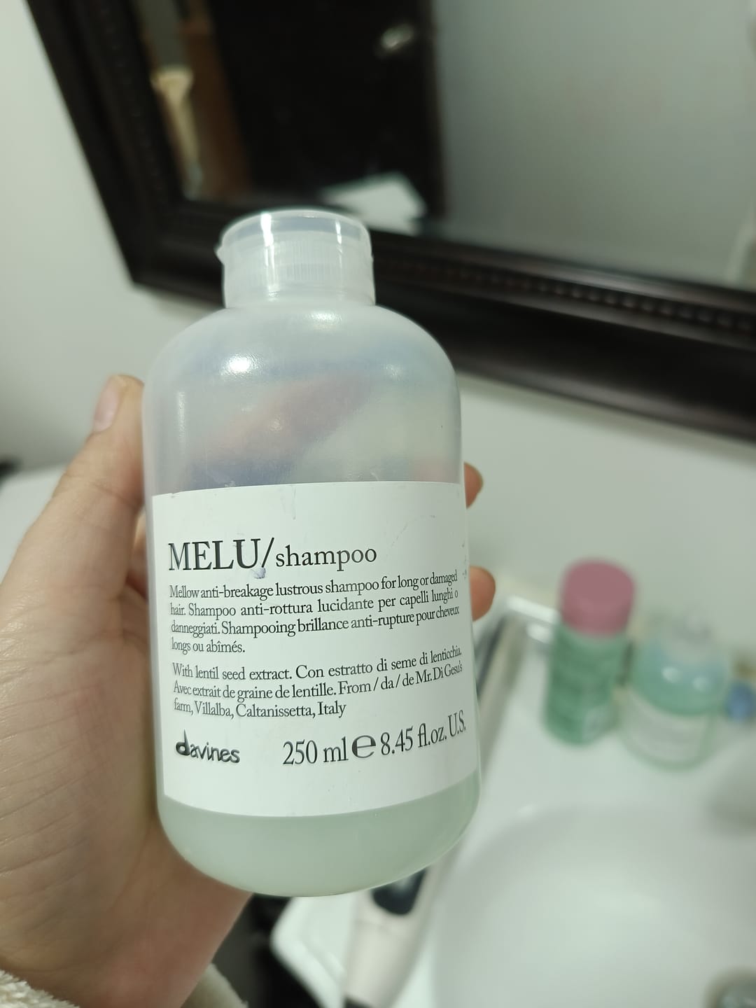 Customer photo review of Shampoo Essential Melu Davines