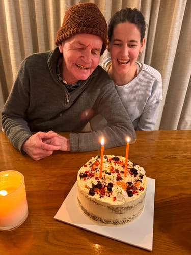 Customer photo review of carrot cake