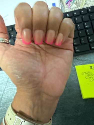 Customer photo review of XCOATTIPS® French - Short Square Brighter Pastel Tips