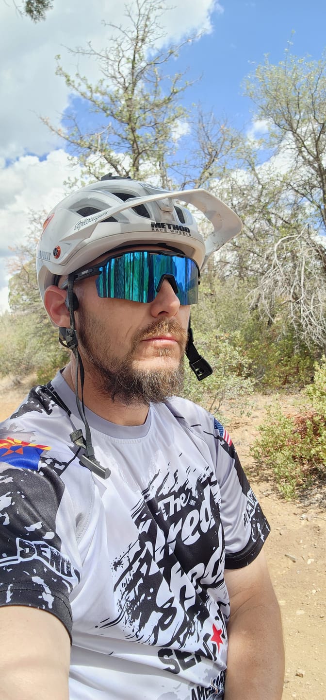 Customer photo review of The Jenna Sunglasses - Blue Lens