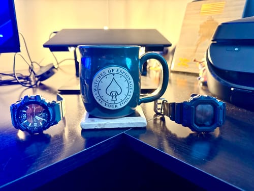 Customer photo review of W.O.E. Use Your Tools Coffee Mug