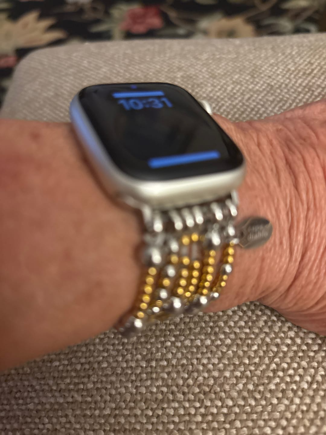Customer photo review of Eternal Glow Stretch Apple Watch Strap